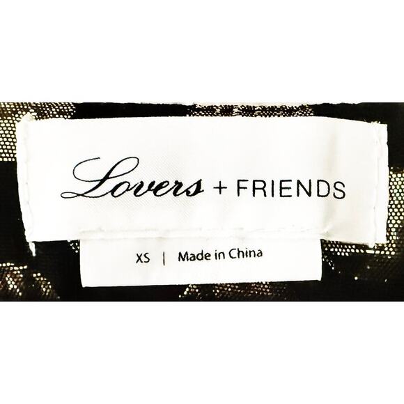 Lovers + Friends Pauline Jacket Cropped Black Metallic Gold Polka Dots Going Out - Picture 11 of 14